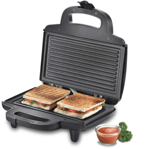 Prestige 800W Sandwich Maker (PGMFD 01)| Black | Heat Resistant Bakelite Body |Non-Stick Coating | Power Indicators | Oil Free Toasting - Image 2